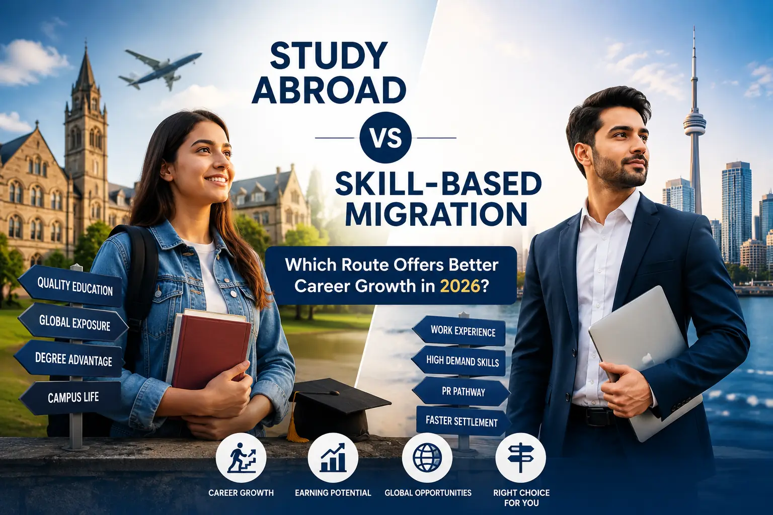 Study Abroad vs Skill-Based Migration: Which Route Offers Better Career Growth in 2026?
