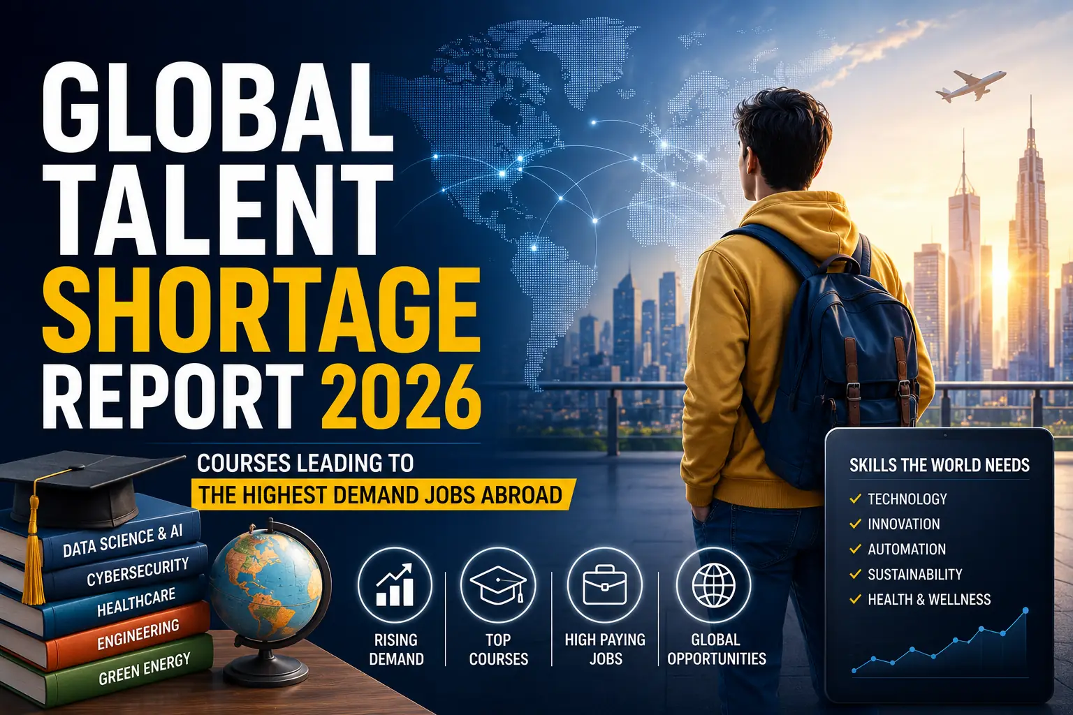 Global Talent Shortage Report 2026: Courses Leading to the Highest-Demand Jobs Abroad