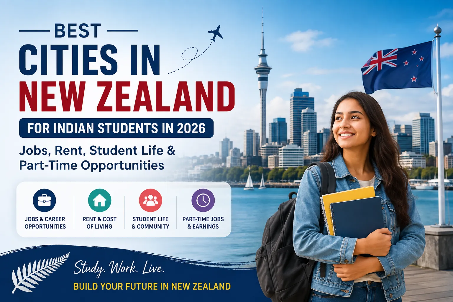 Best Cities in New Zealand for Indian Students in 2026: Jobs, Rent, Student Life & Part-Time Opportunities