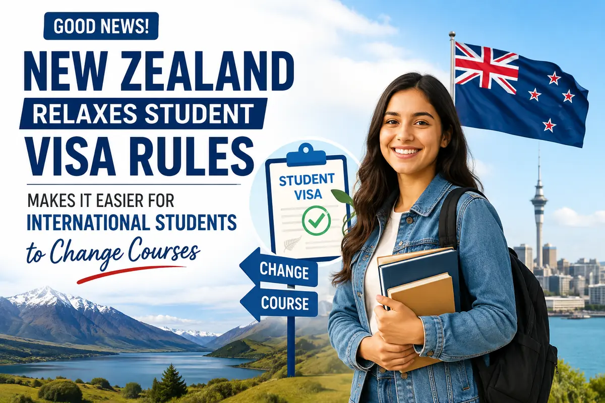 New Zealand Relaxes Student Visa Rules, Makes It Easier for International Students to Change Courses